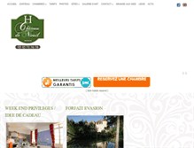 Tablet Screenshot of chateaunieuilhotel.com